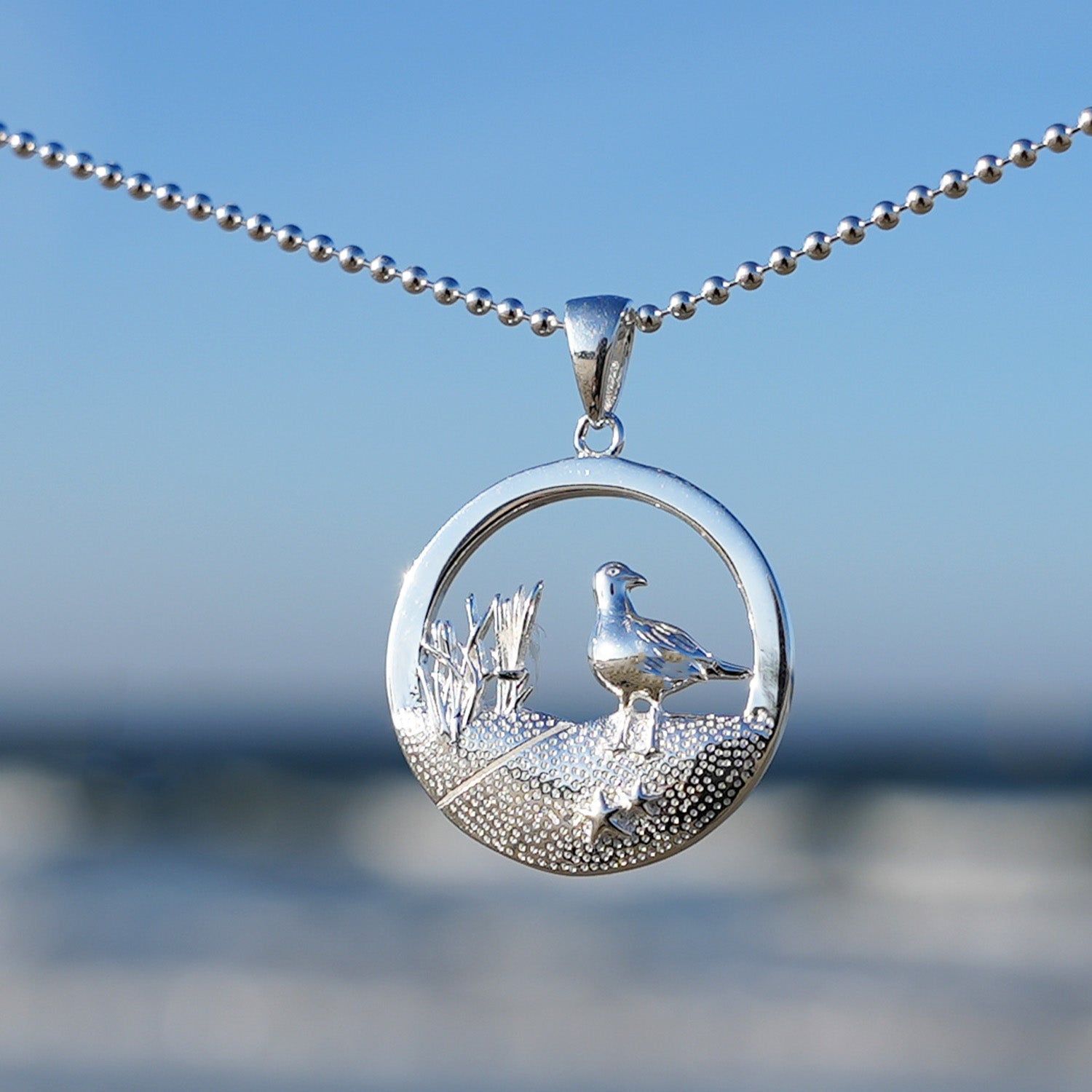 Möwe Rund / Düne - Silber