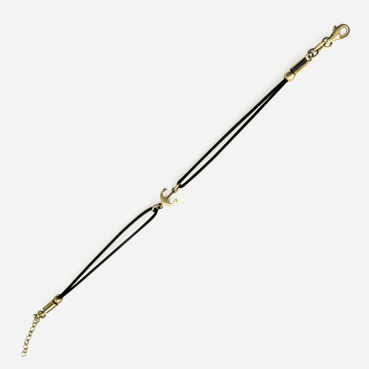 Lederarmband "Küstenanker" - Gold