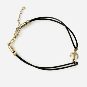 Lederarmband "Küstenanker" - Gold