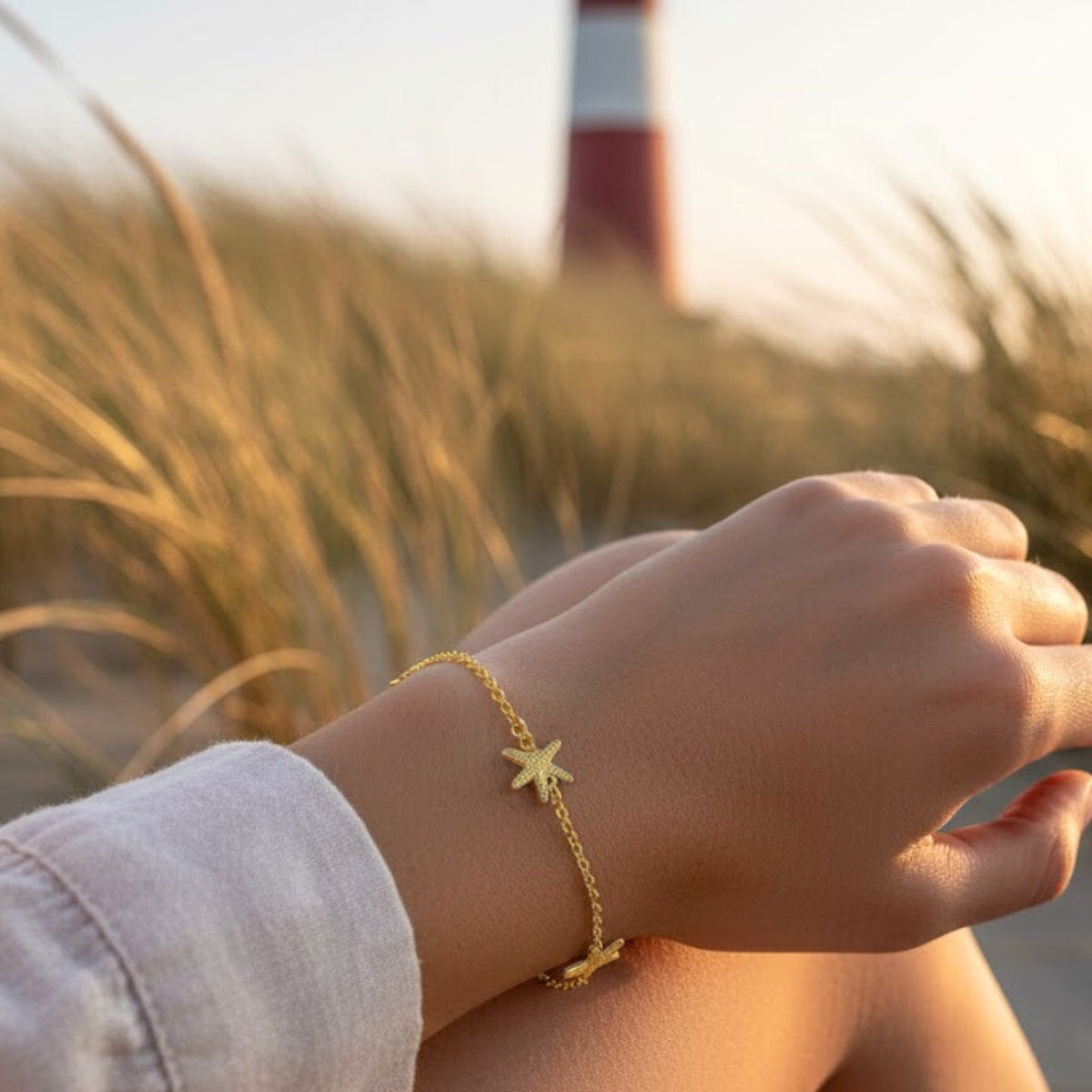 Armband "Küstensterne" - Gold