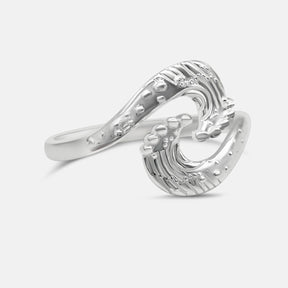 Wellenring doppelt - Silber