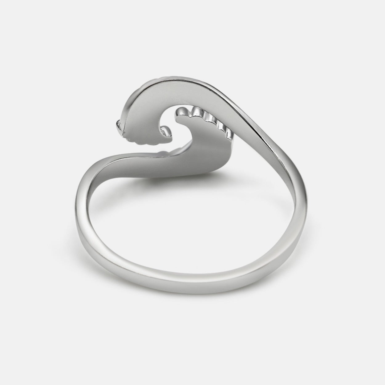 Wellenring doppelt - Silber