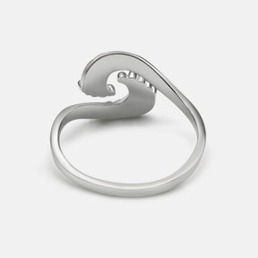 Wellenring doppelt - Silber