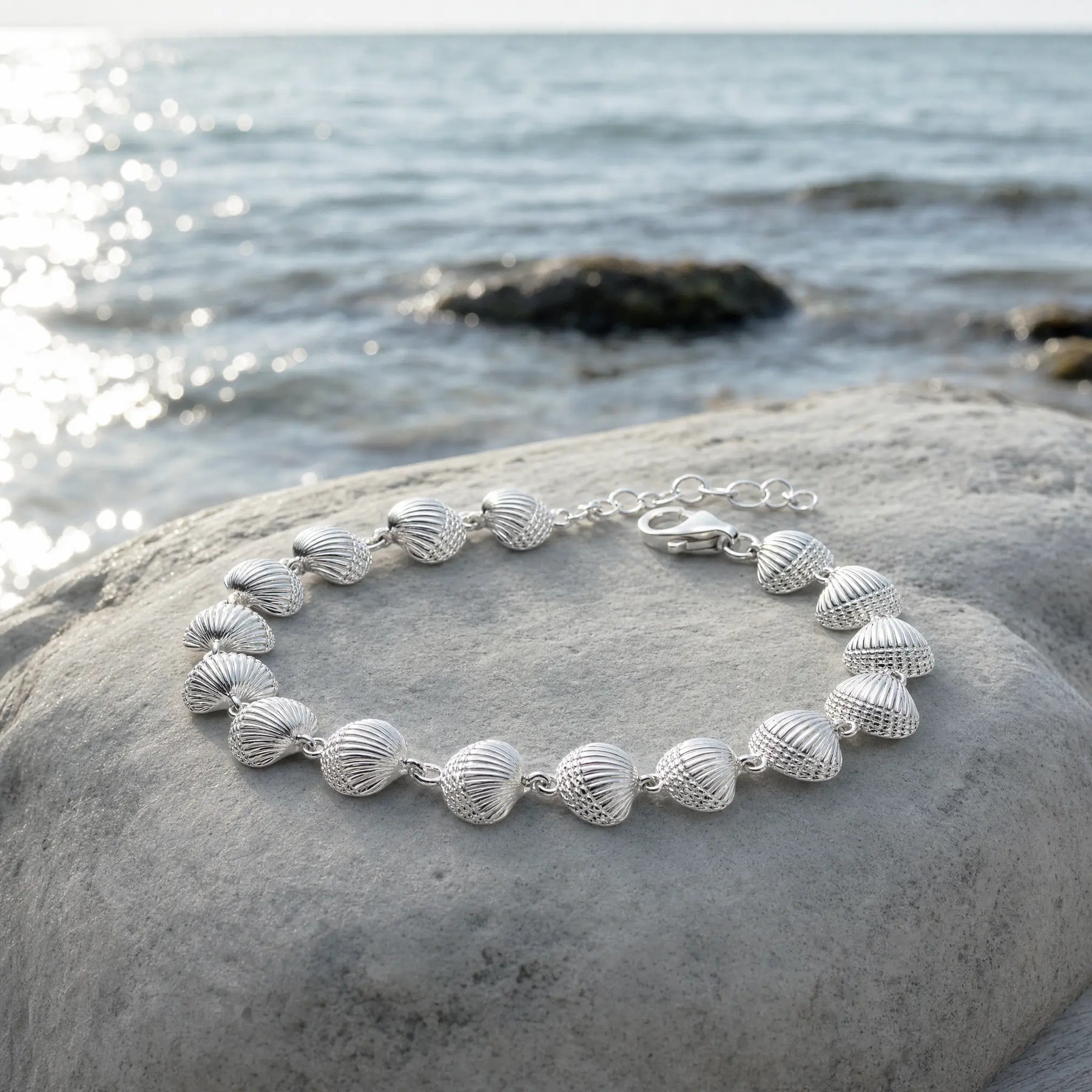 Armband Herzmuscheln