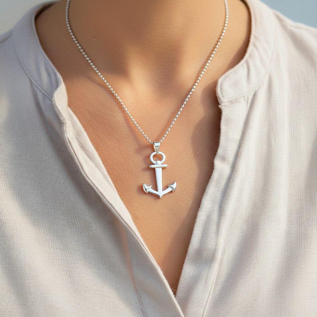 Anker Eckig M - Silber