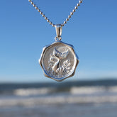 Meerjungfrau Rund - Silber