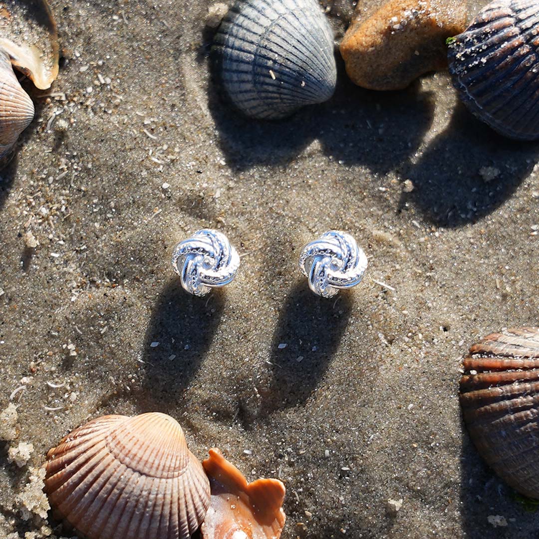 Ohrstecker Knoten - Silber