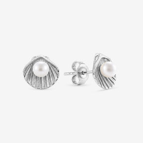 Ohrstecker Muschel mit Perle
