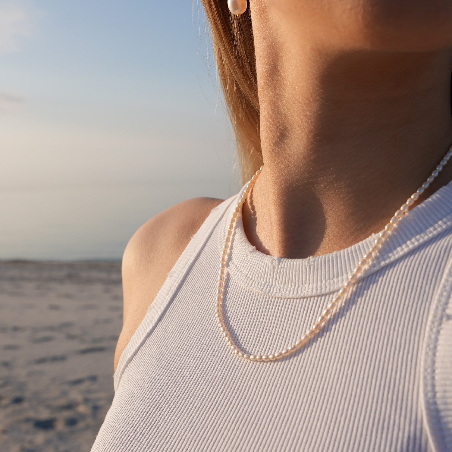 Perlenkette "Marina" - Gold