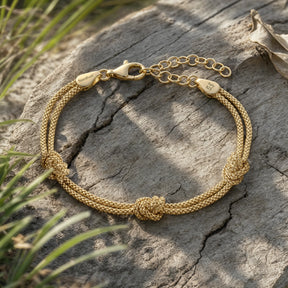 Armband "Wellenknoten-Trio"
