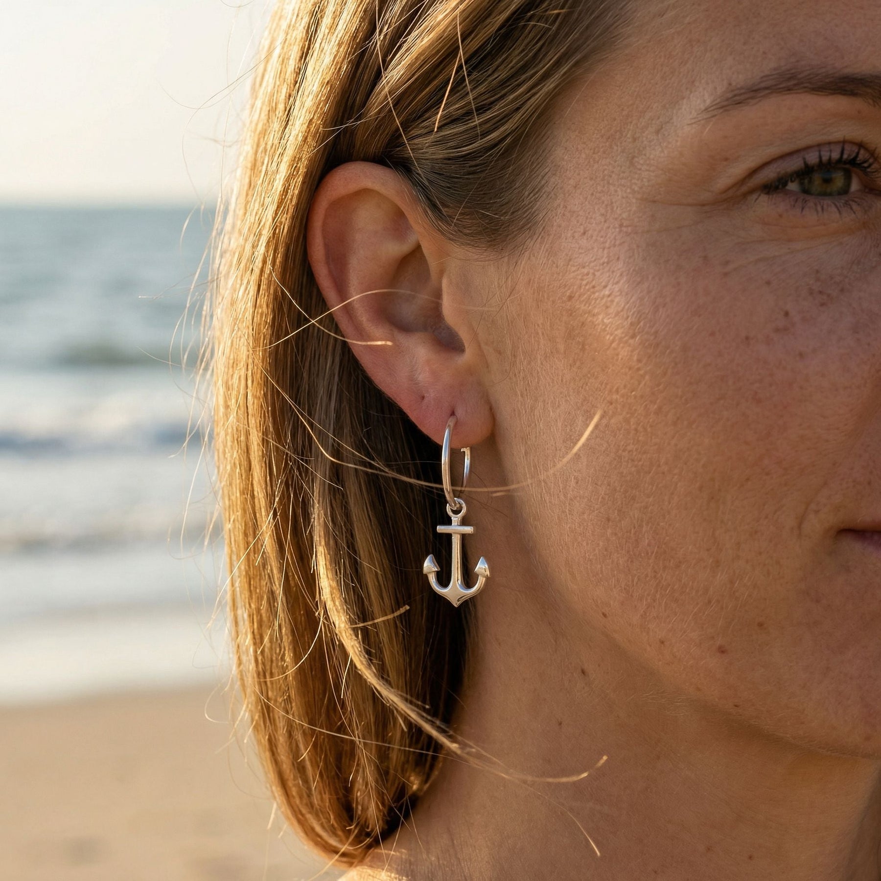 Anhänger Creole Anker - Silber - Nordlust®