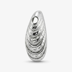 Silberanhänger in Form einer Miesmuschel, maritimer Schmuck für Ketten oder Ohrringe