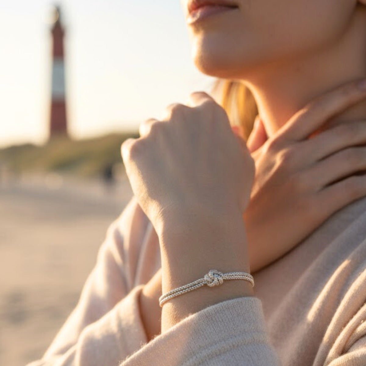 Armband "Wellenknoten - Trio" - Silber - Nordlust®
