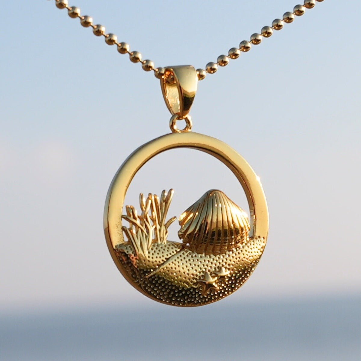 Muschel Rund / Düne - Gold - Nordlust®