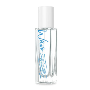 Parfumflakon Wave Eau de Parfum 15ml mit maritimen Wellenmotiv auf weißem Hintergrund