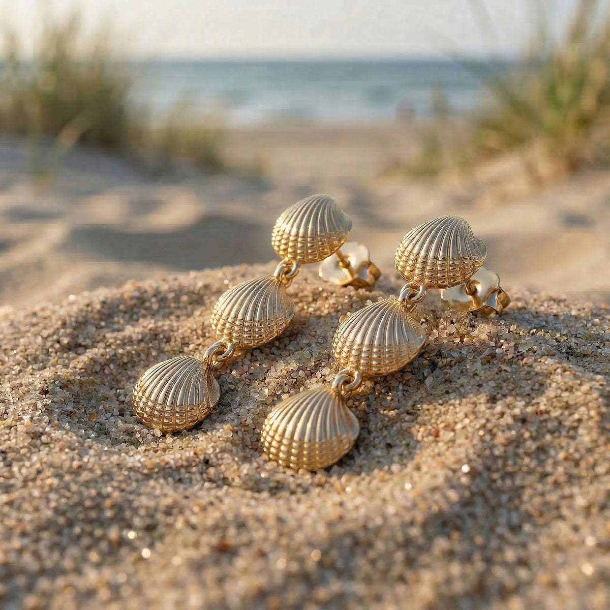 Ohrstecker Herzmuschel