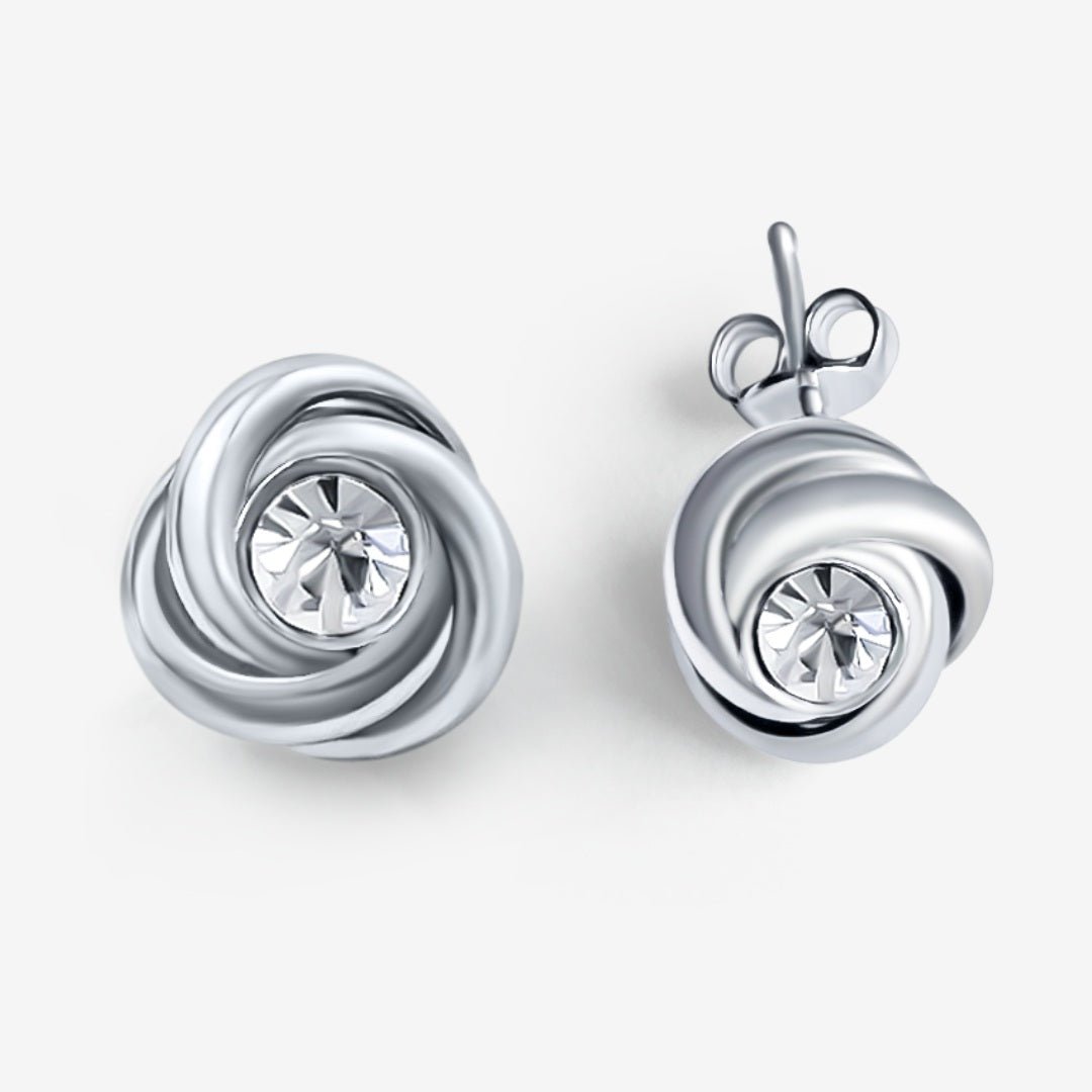 Ohrstecker "Strahlender Knoten" - Silber - Nordlust®