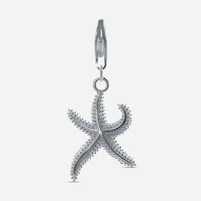 Silberner Seestern Anhänger als maritimer Schmuck, glänzend und detailreich gearbeitet