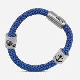 Segeltau Armband mit Charms / Blau