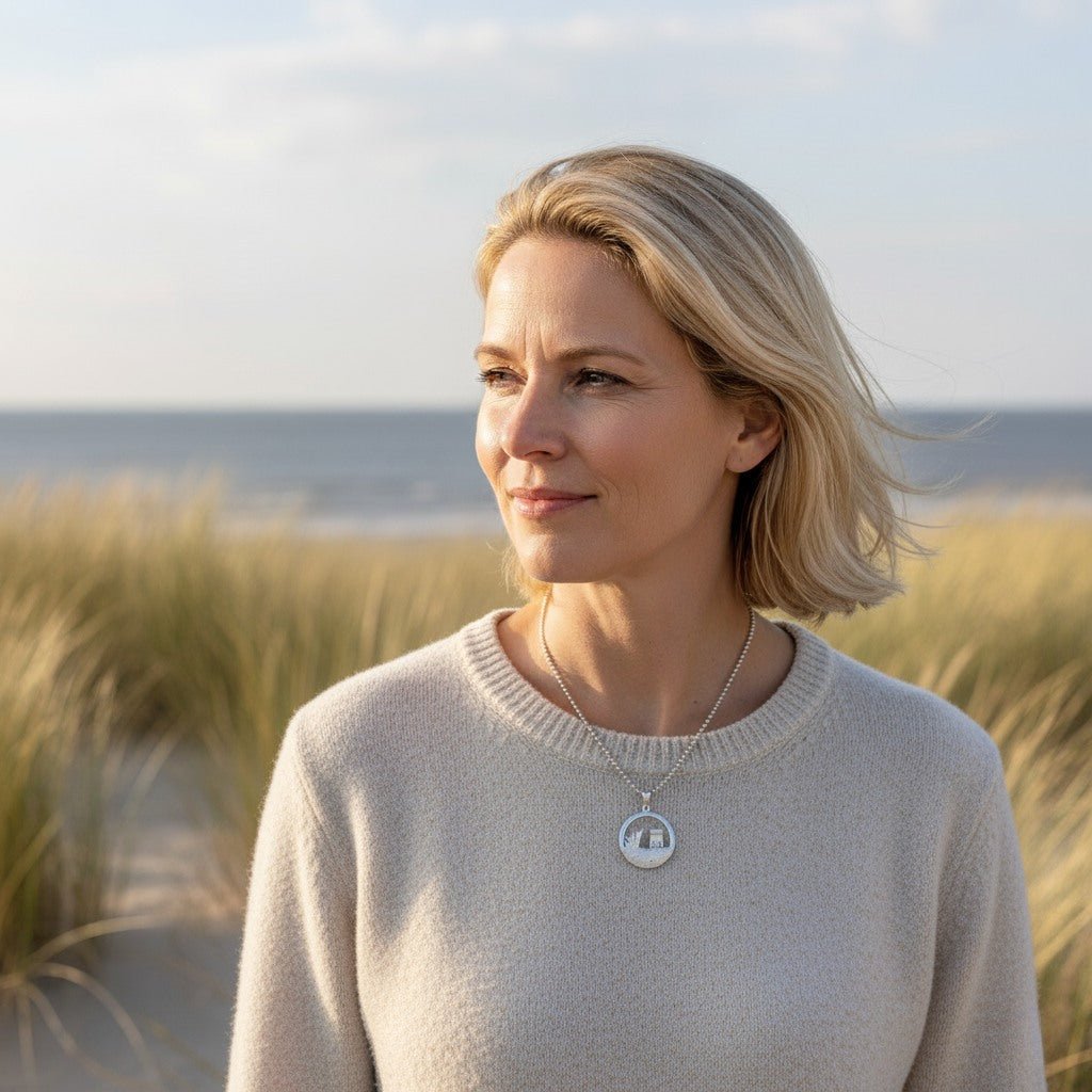 Strandkorb Rund / Düne - Silber - Nordlust®