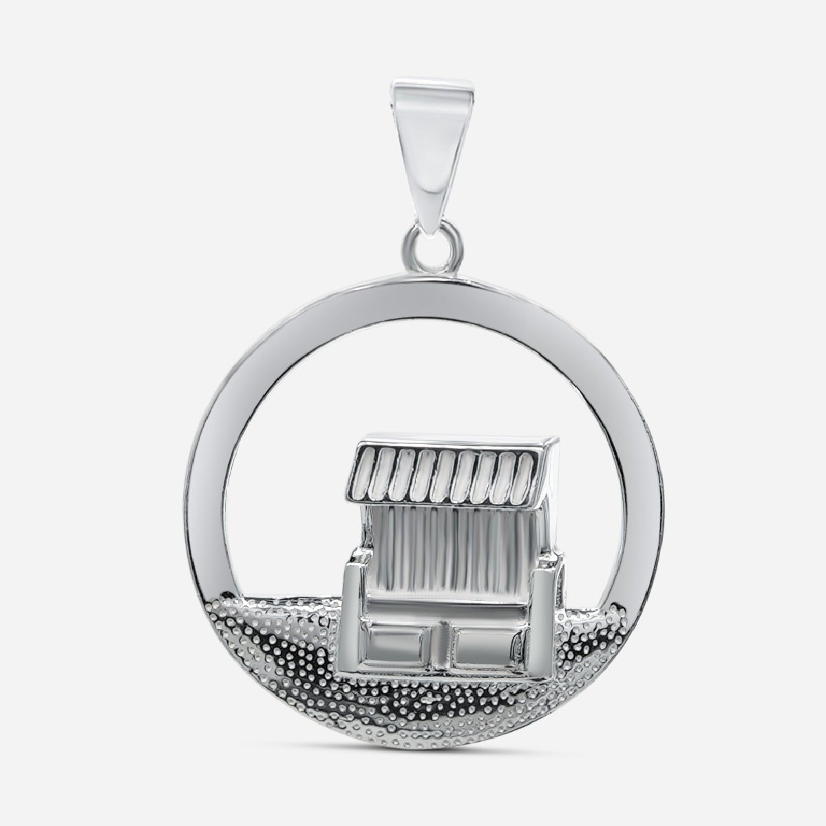 Strandkorb Rund - Silber - Nordlust®