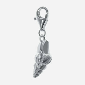 Detailreiches Wellhornschnecke Armband-Anhänger aus Silber, maritimer Schmuck